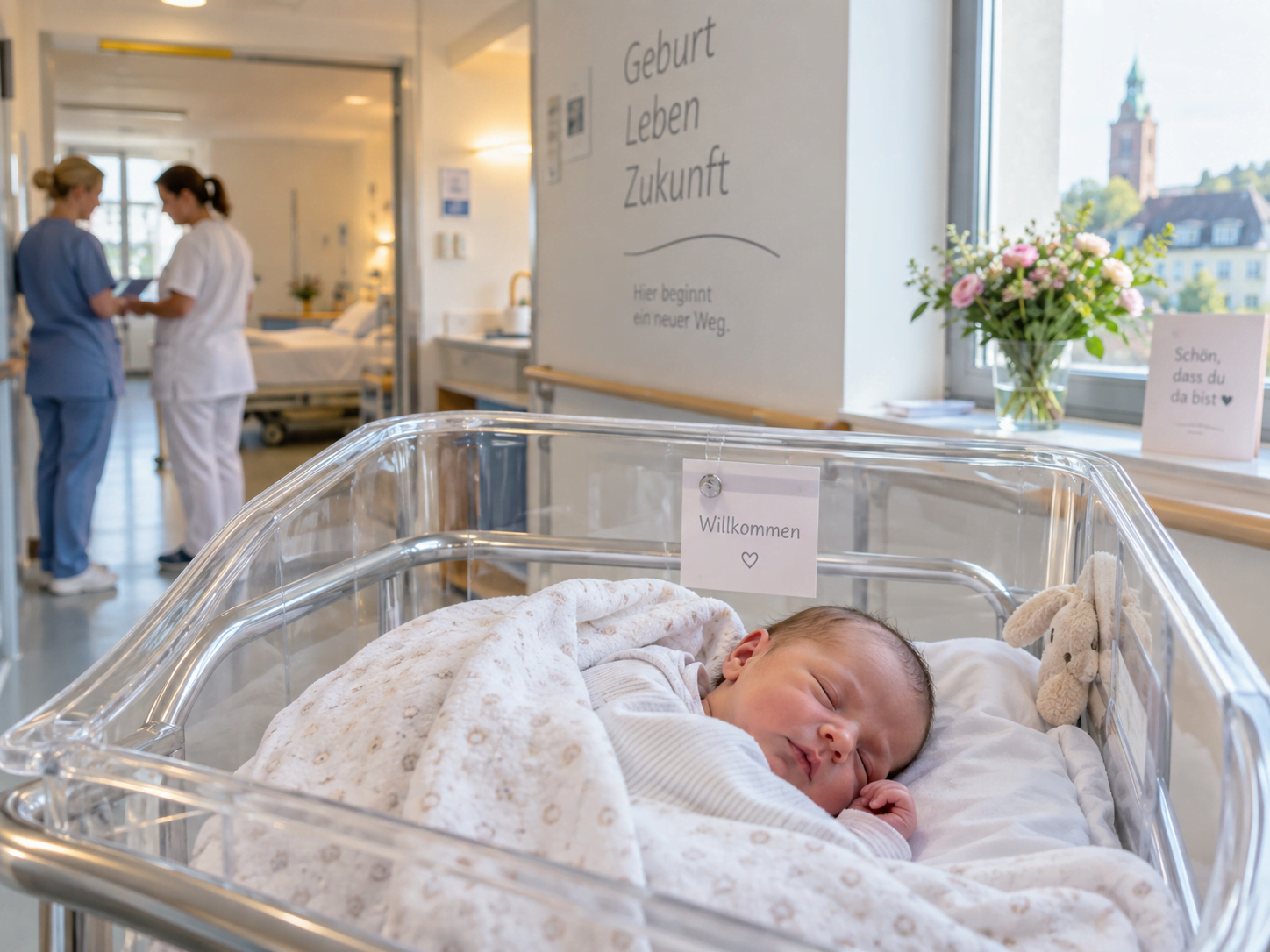 Redaktionelle Illustration zur Geburtshilfe in Varel und zur Versorgung von Frauen aus der Wesermarsch
