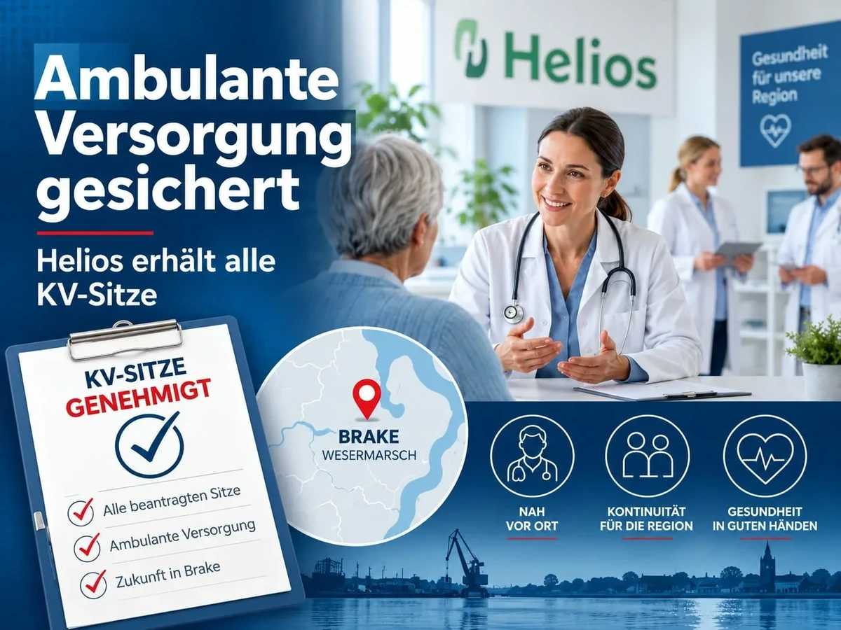 Originale Artikelgrafik: Ambulante Versorgung in Brake, Helios erhält die KV-Sitze