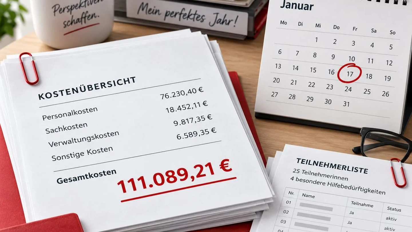 Symbolbild zu Kosten, Teilnahme und Prüfung einer Jobcenter-Maßnahme