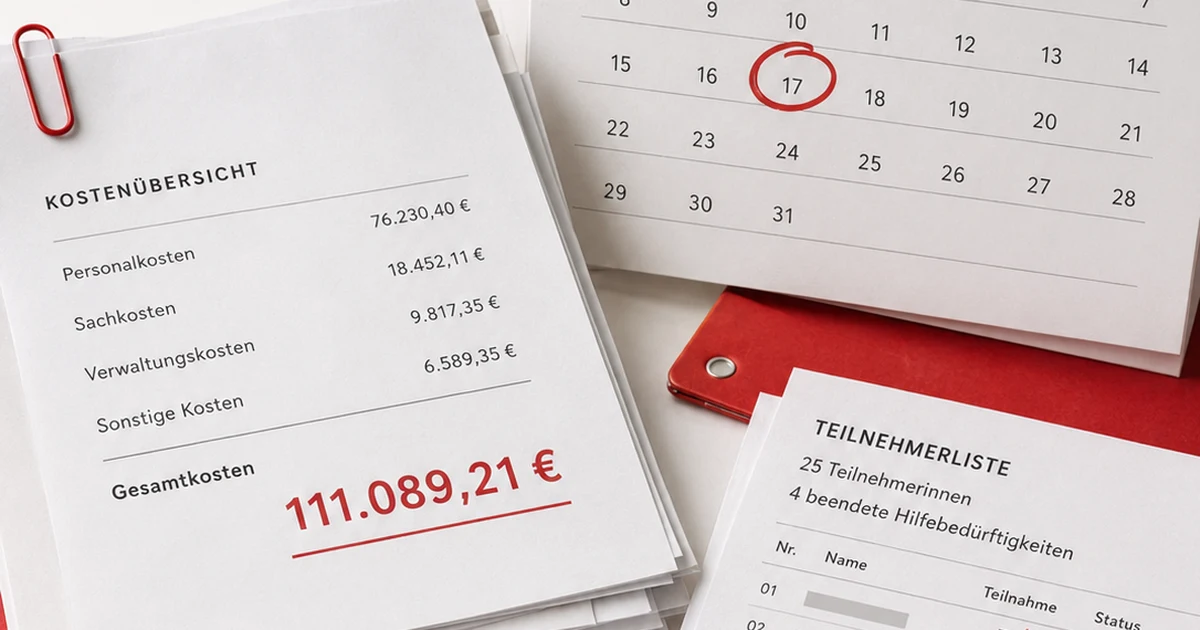 Symbolbild zu Kosten, Teilnahme und Prüfung einer Jobcenter-Maßnahme