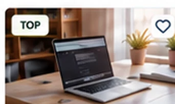 Demo-Platzhalter: Arbeitsplatz mit Laptop
