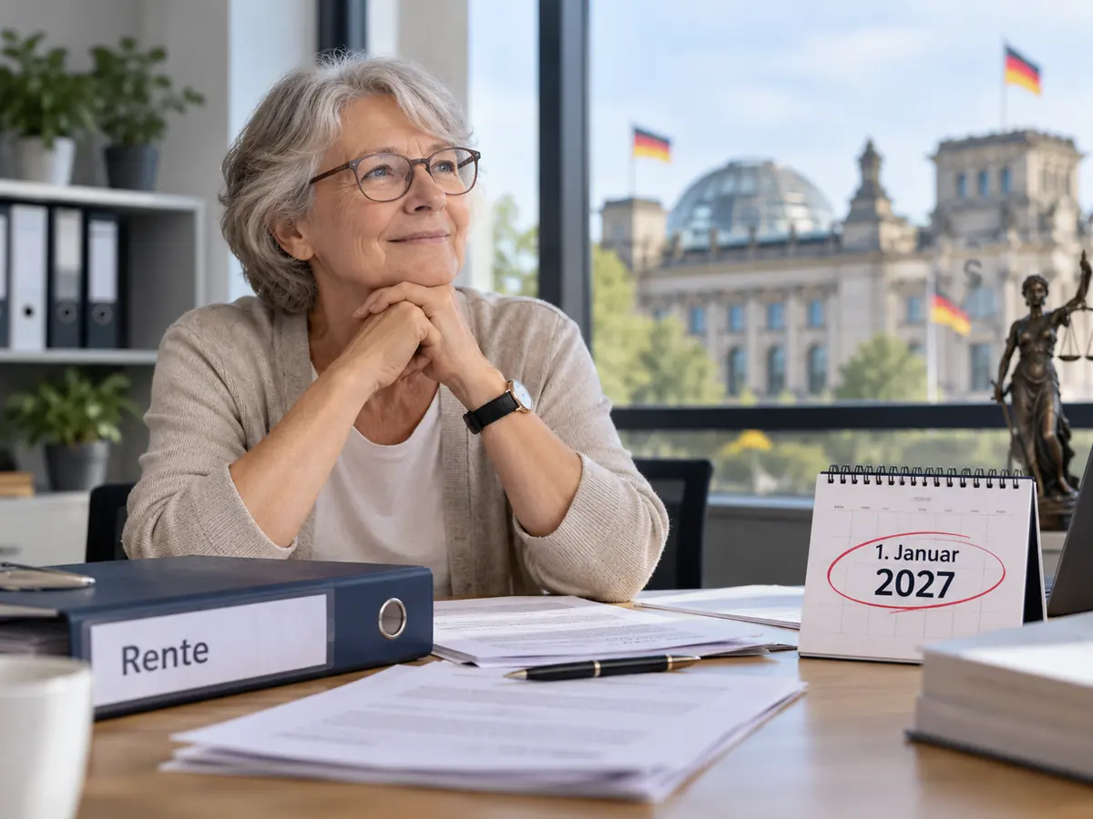 Redaktionelle KI-Illustration zur geplanten Abschaffung der Pflichtverrentung zum 1. Januar 2027